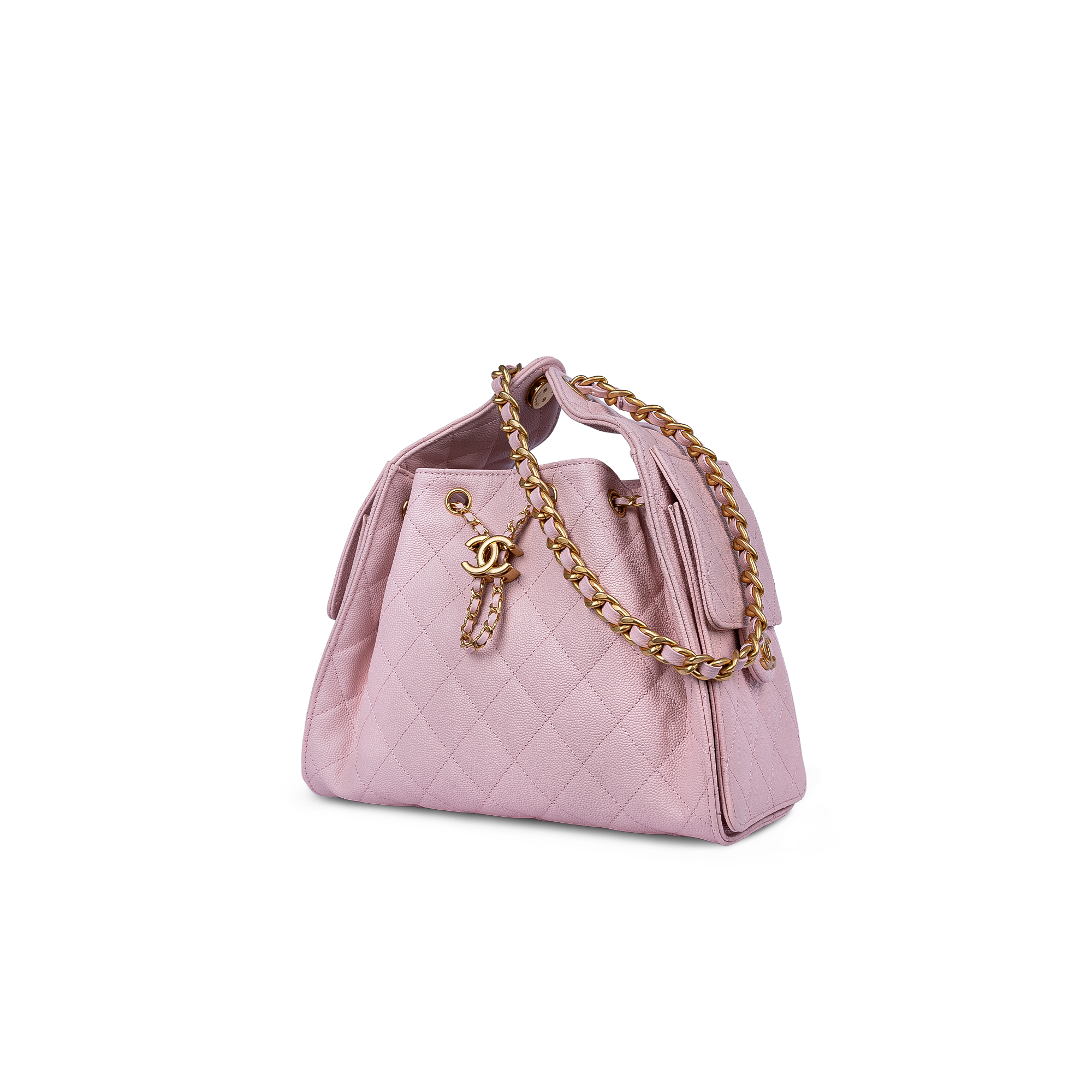 حقيبة يد شانيل 25 الصغيرة وردي فاتح