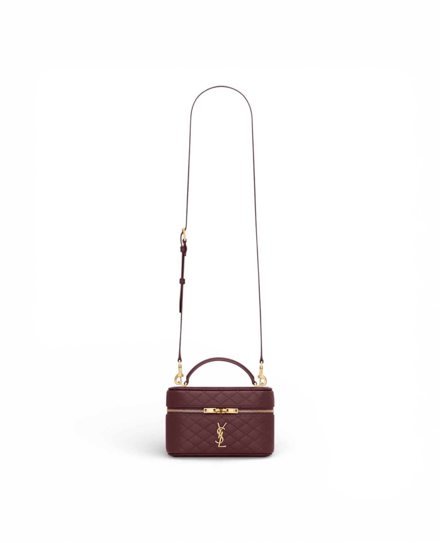 STL Gaby Vanity Bag In Lambskin Rouge Cabernet