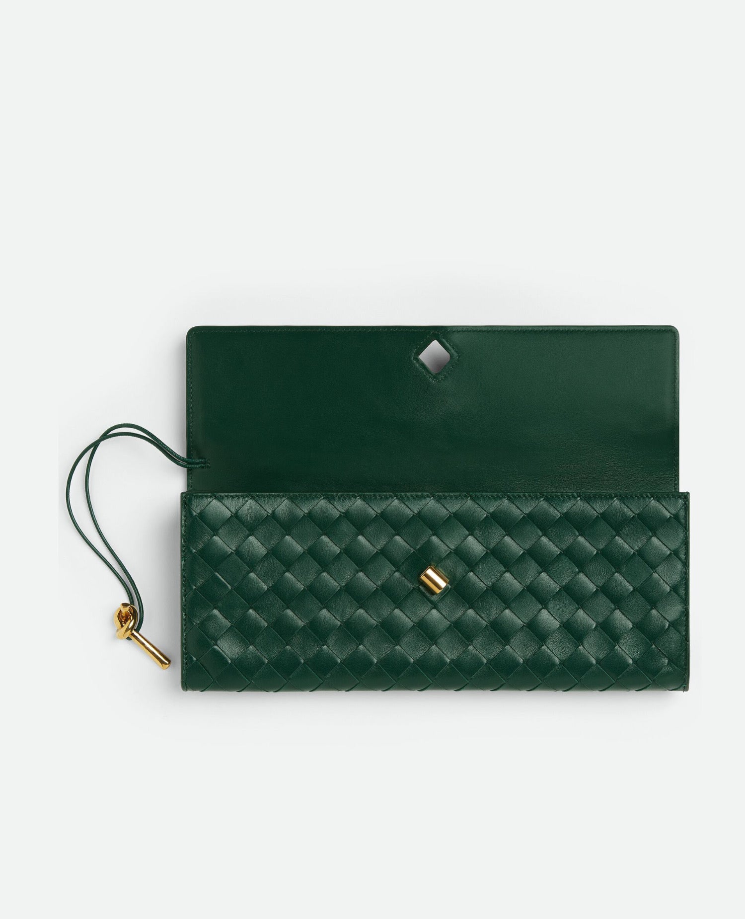 BVG Long Clutch Andiamo With Handle Emerald Green