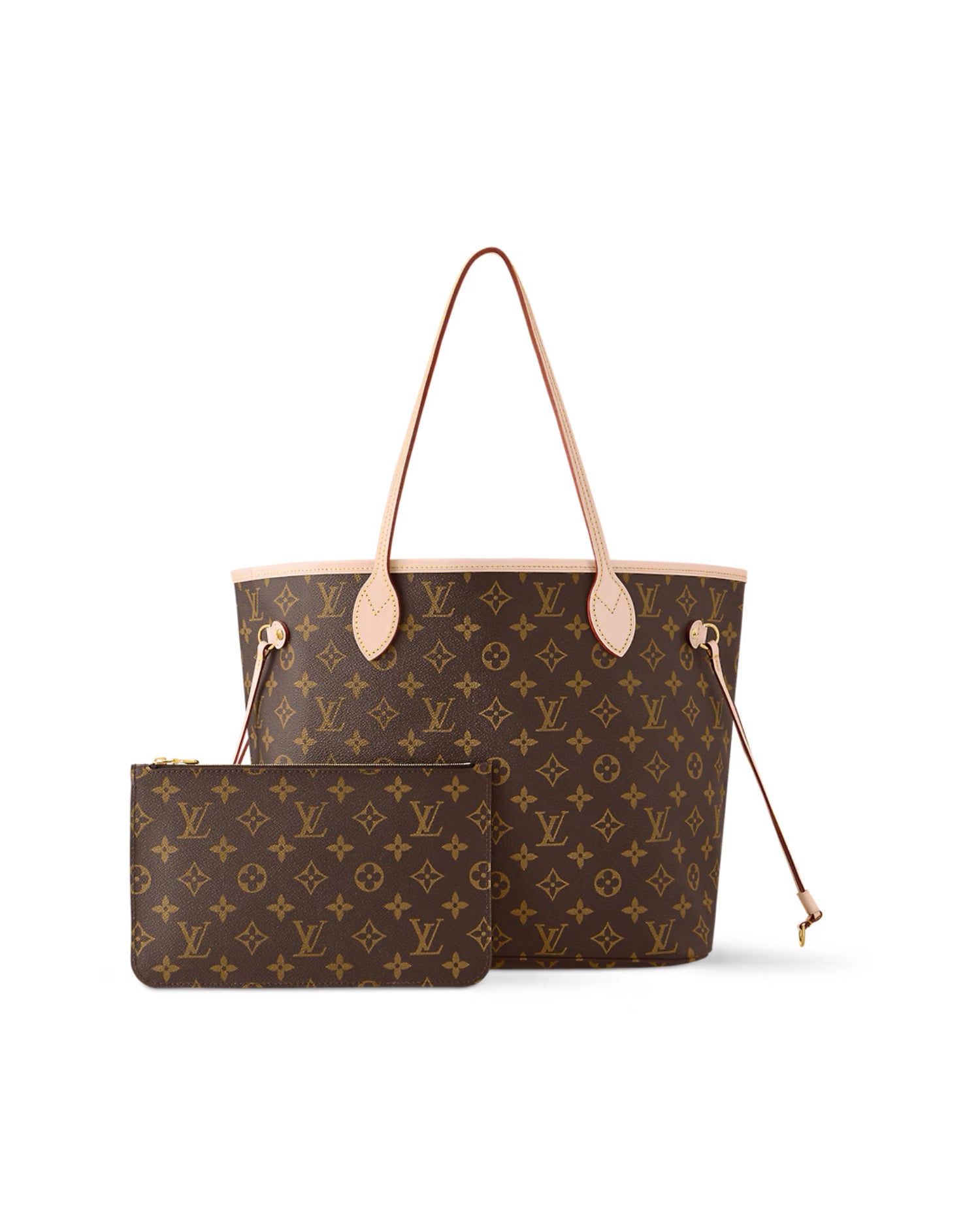 LVN Neverfull MM Monogram Beige