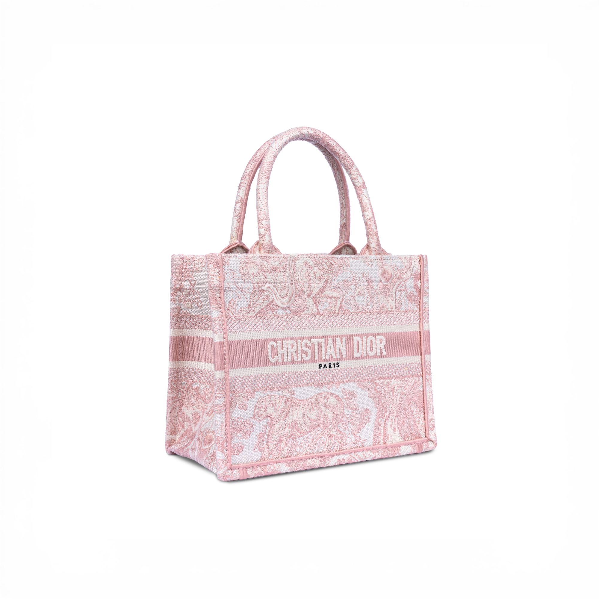DR Small DR Book Tote Pink Toile
