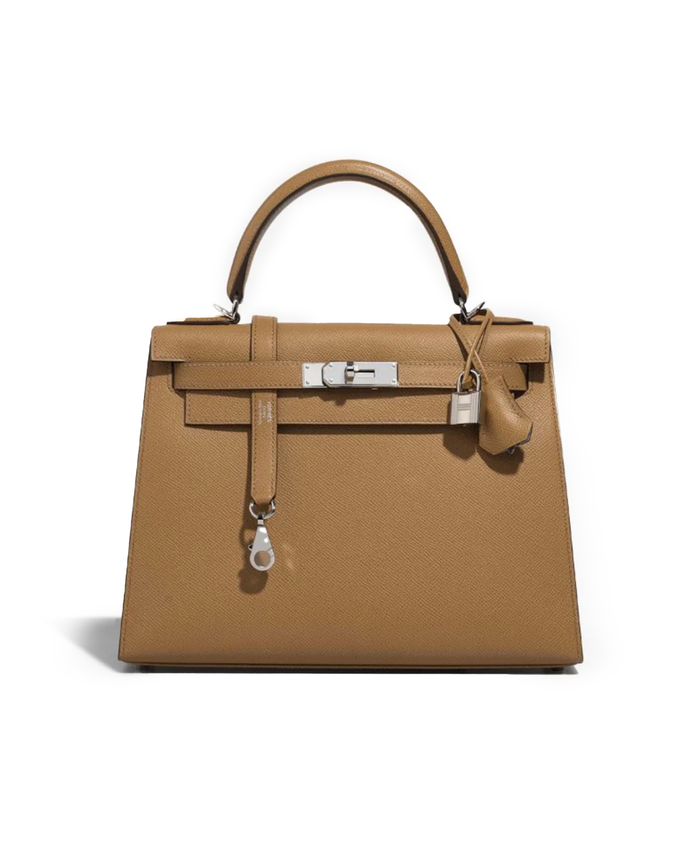 حقيبة هيرمس كيلي 25 بسكويت بإطارات فضية