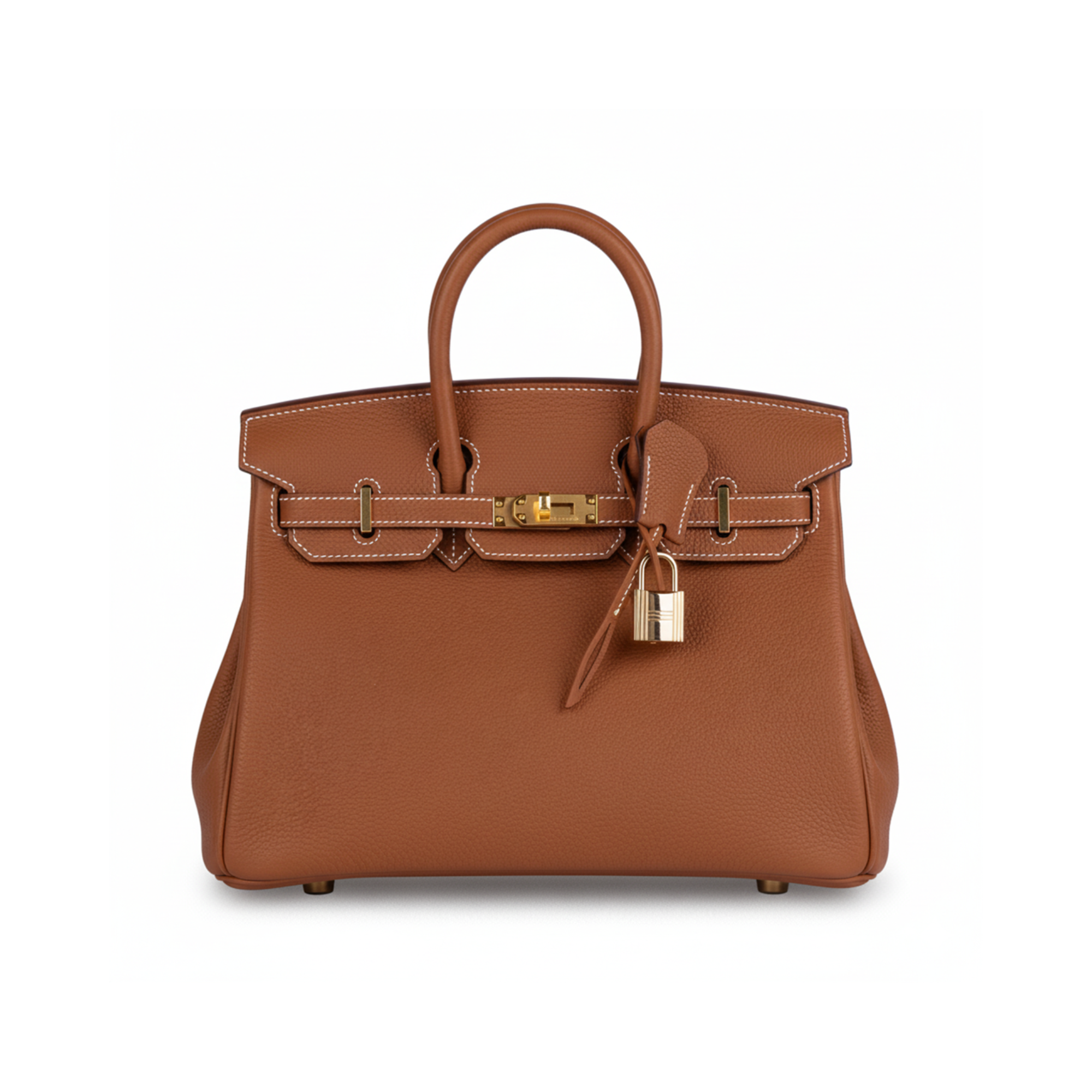 حقيبة هيرمس بيركن 25 توغو بنية بإطارات ذهبية