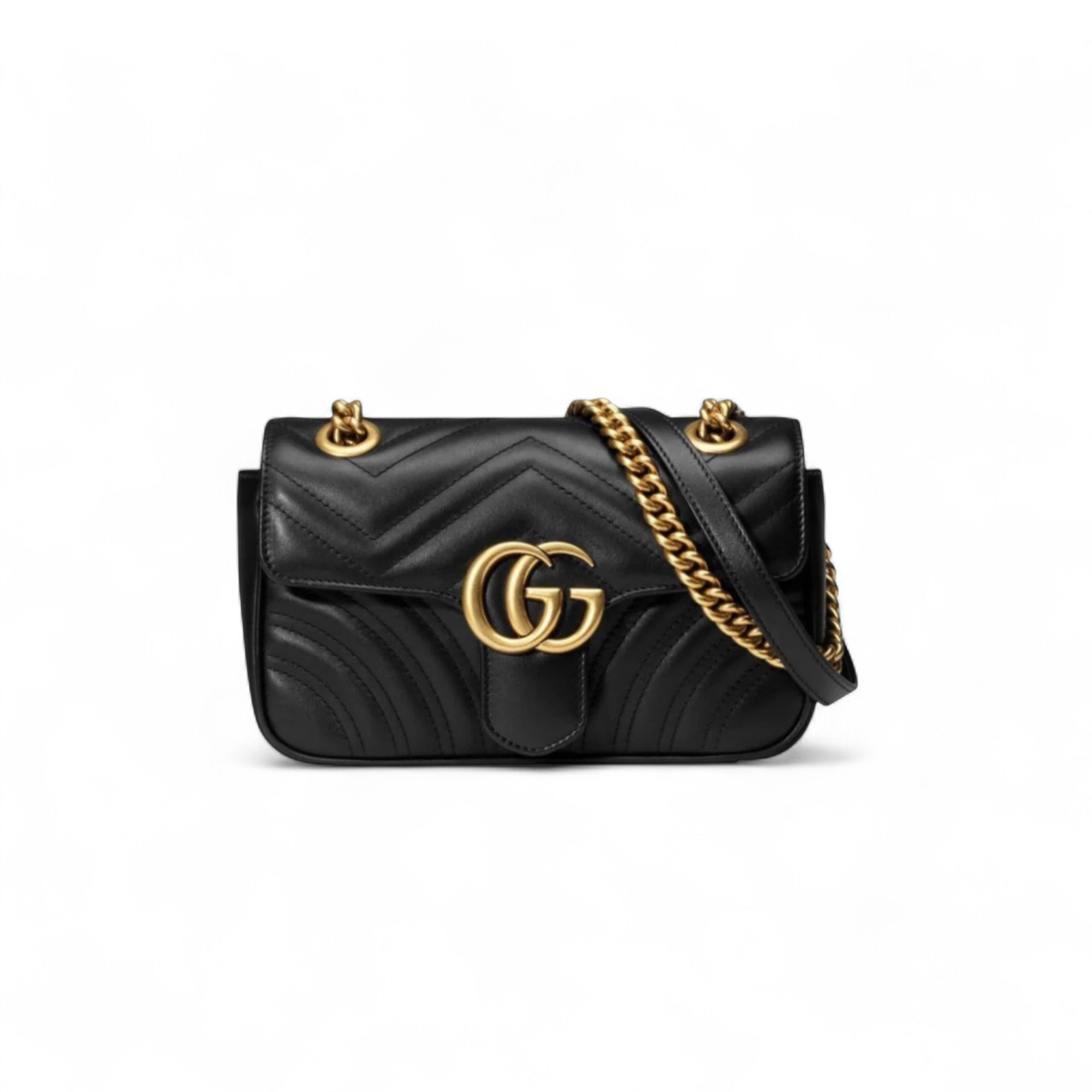 حقيبة غوتشي GG مارمونت ماتيلاسيه ميني أسود