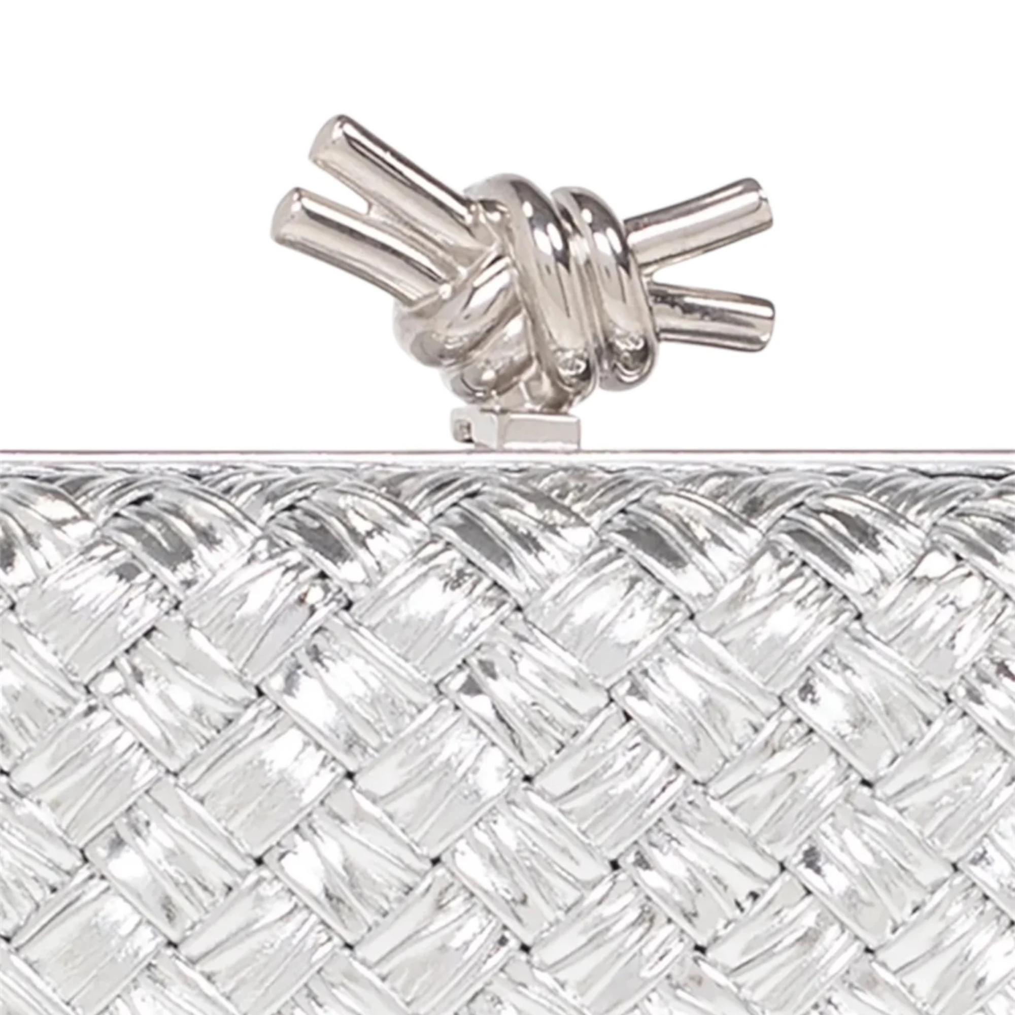 BVG knot Clutch Silver