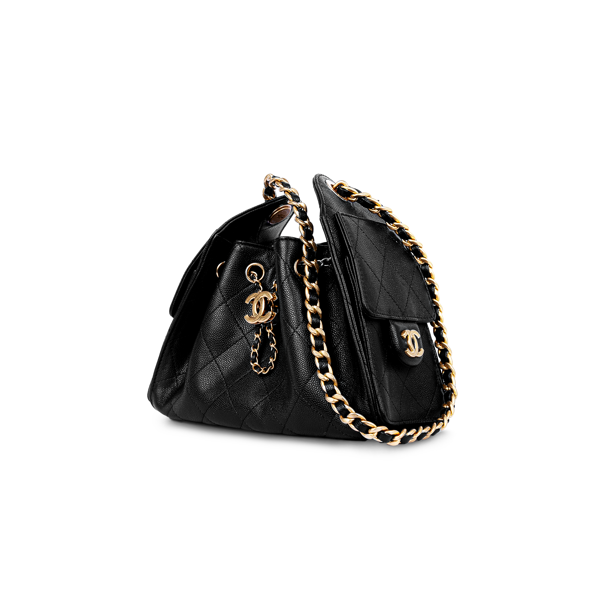 حقيبة شانيل 25 ميني سوداء