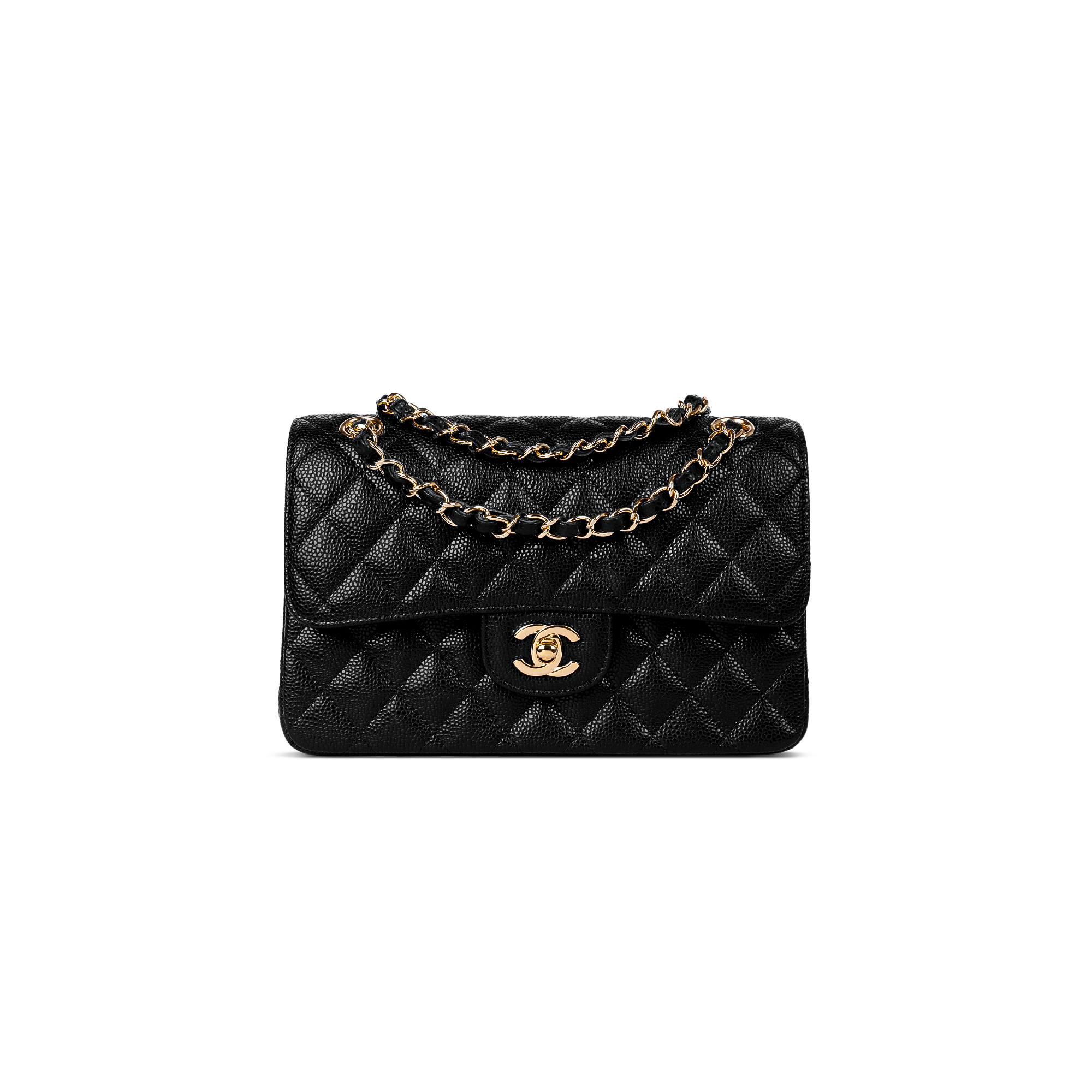 حقيبة شانيل سمول كلاسيك دبل فلاب إطارات ذهبية