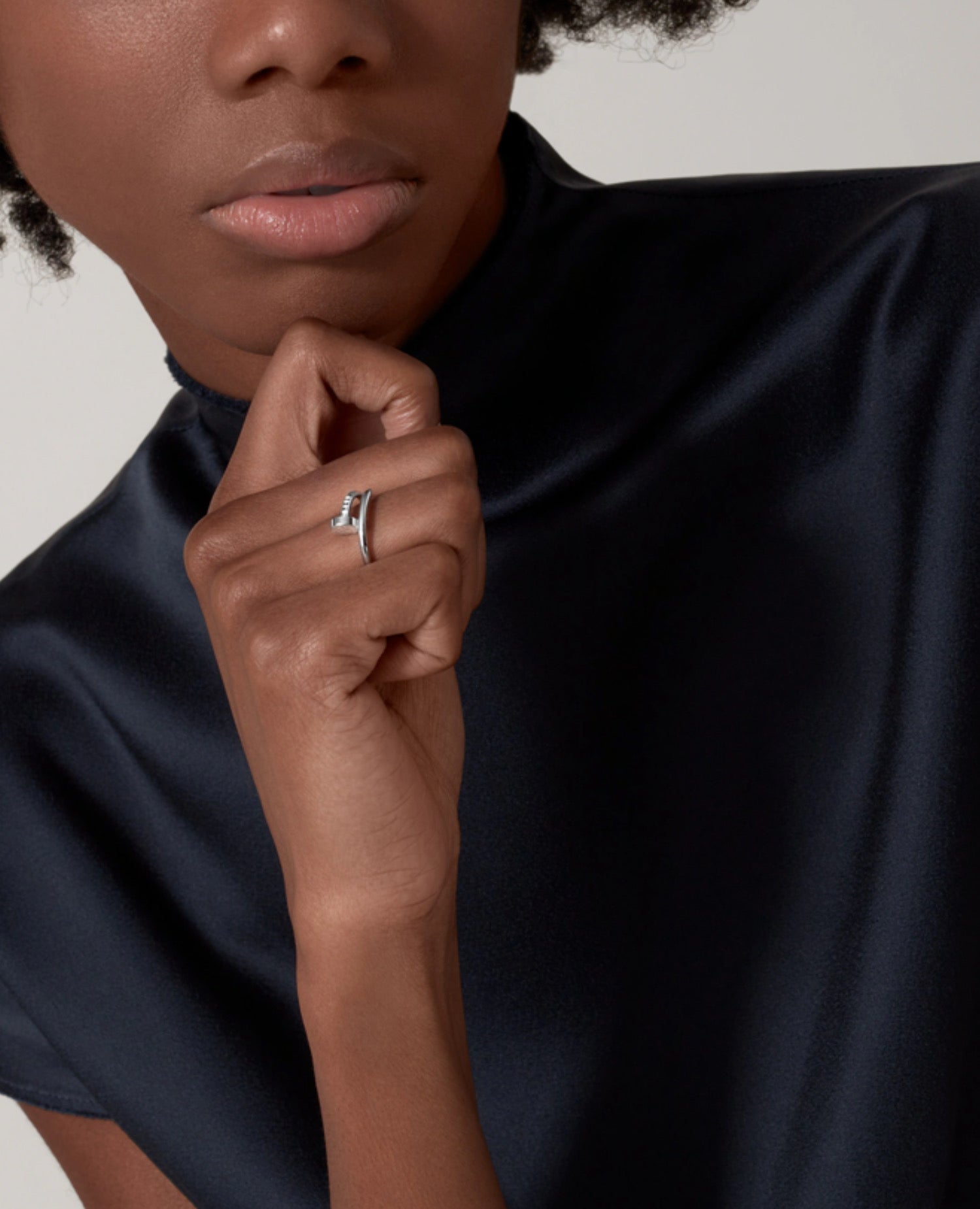 CRT Just Un Clou Ring, Small Model, Silver