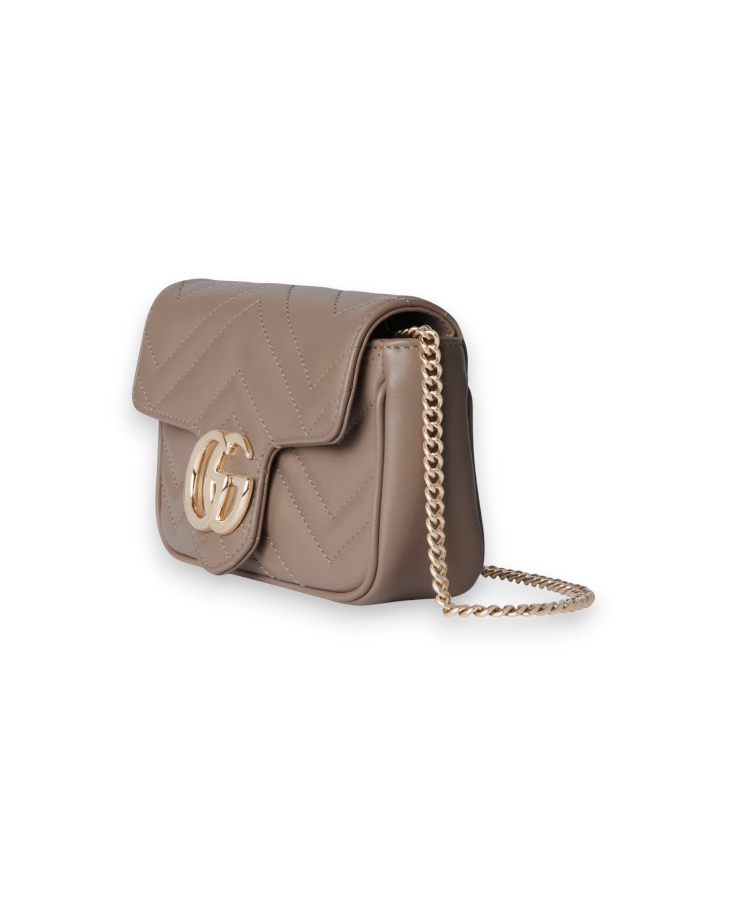 GCC GG Marmont Super mini bag taupe leather