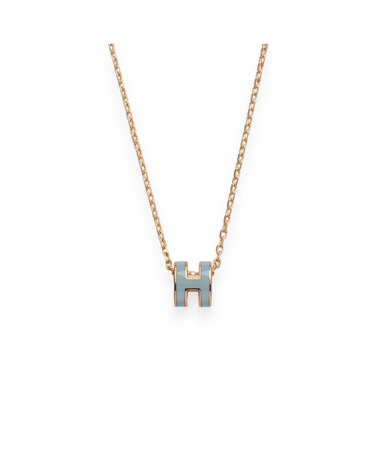HMS Mini Pop H Pendant Yellow Gold Vert Peppermint