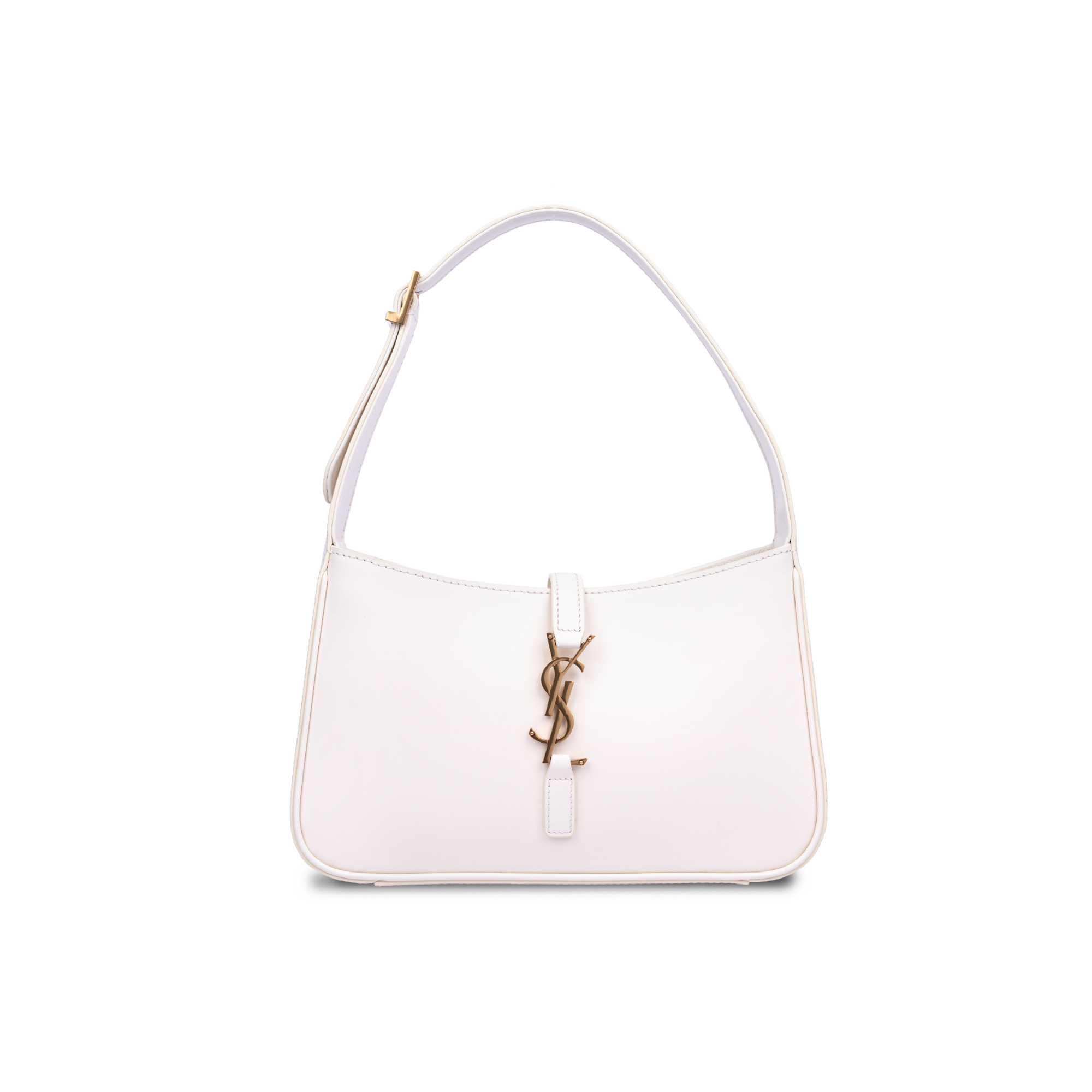  حقيبة سان لوران لو 5A7 هوبو أبيض