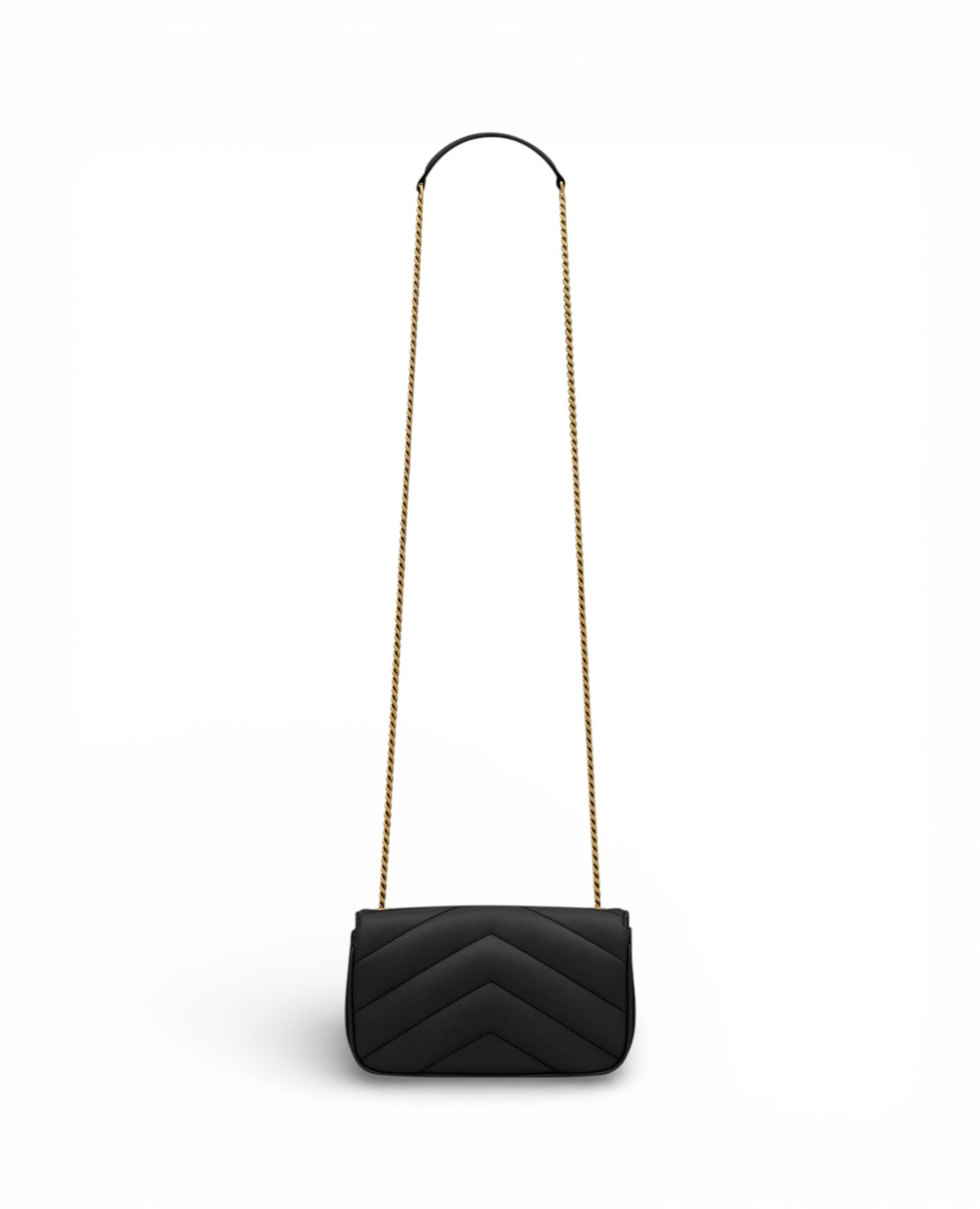 حقيبة سان لوران لولو ميني جلد أسود