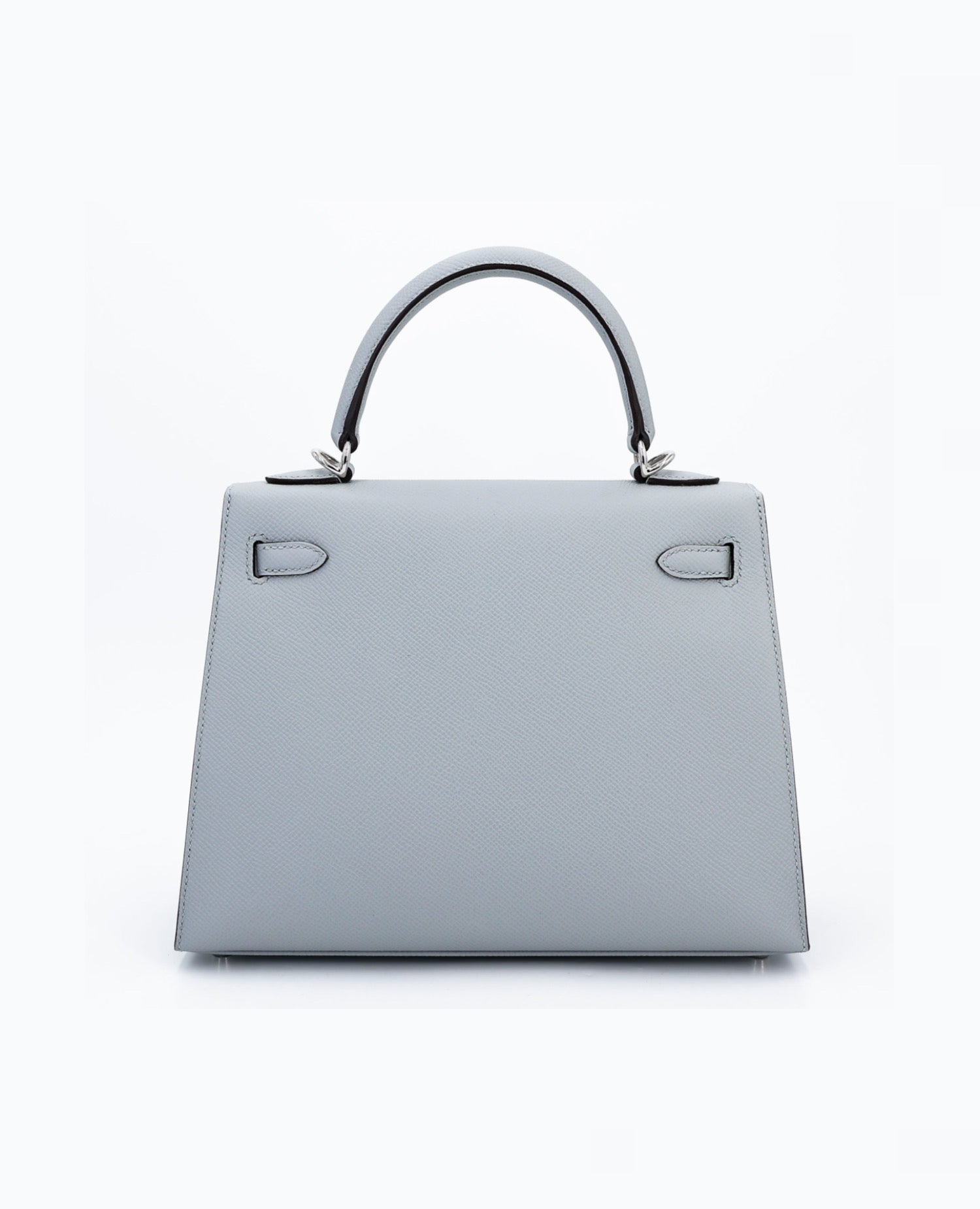 حقيبة هيرمس كيلي 25 إبسوم أزرق إطارات فضية