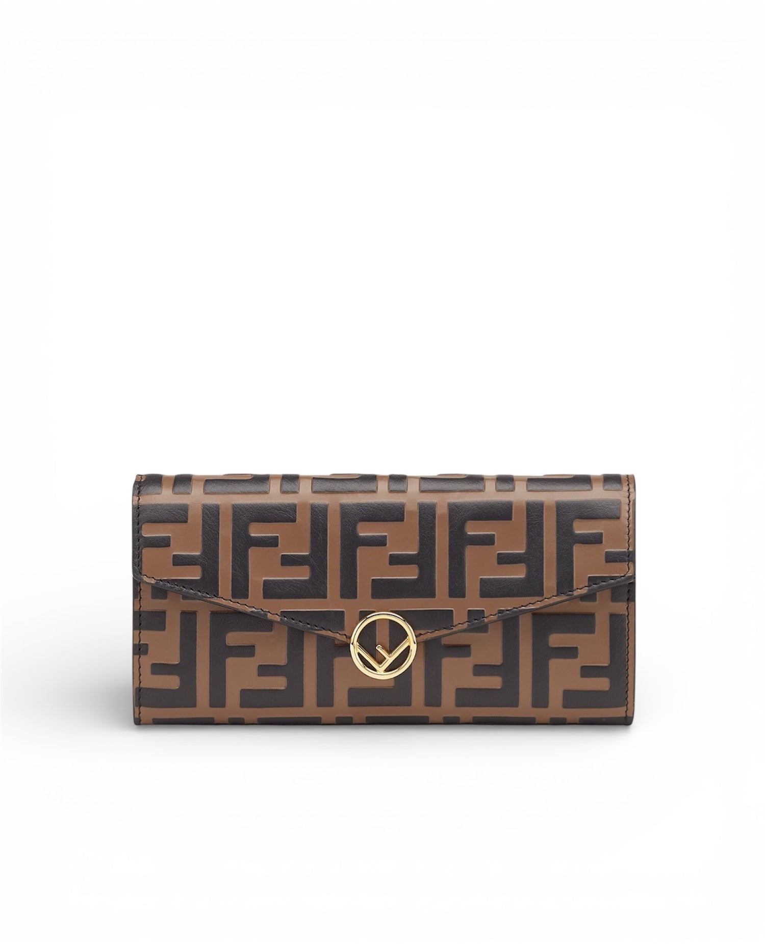 FND Continental Brown leather wallet