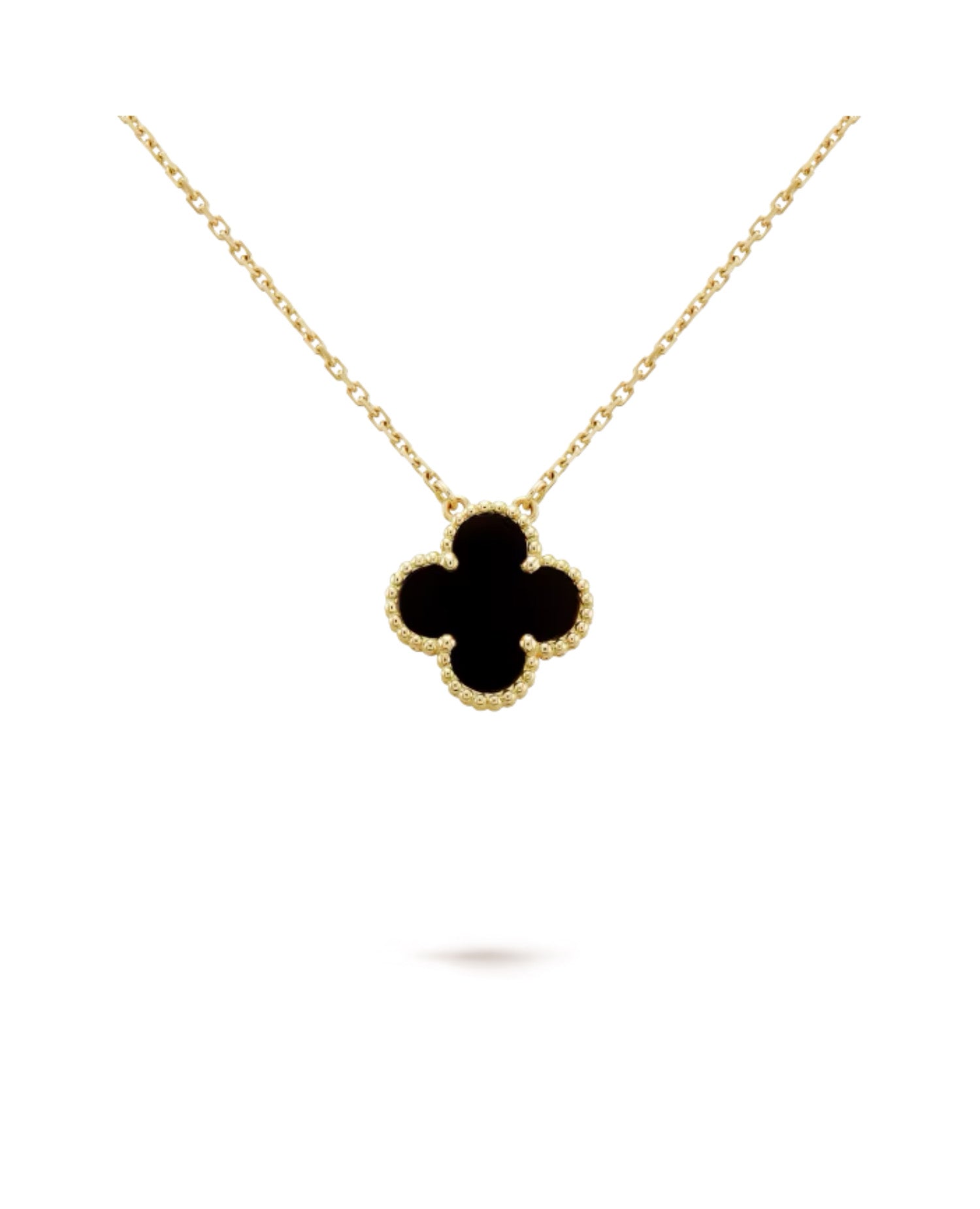 VCF Vintage Alhambra pendant, yellow gold, Onyx
