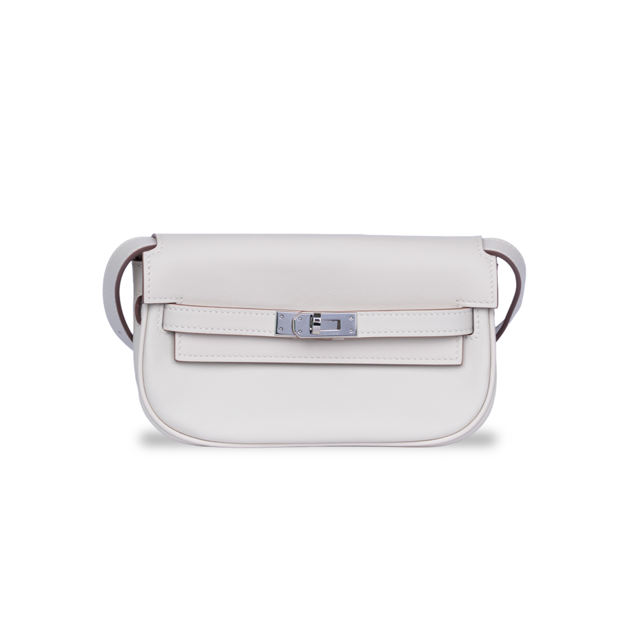 حقيبة هيرمس كيلي موف بيضاء