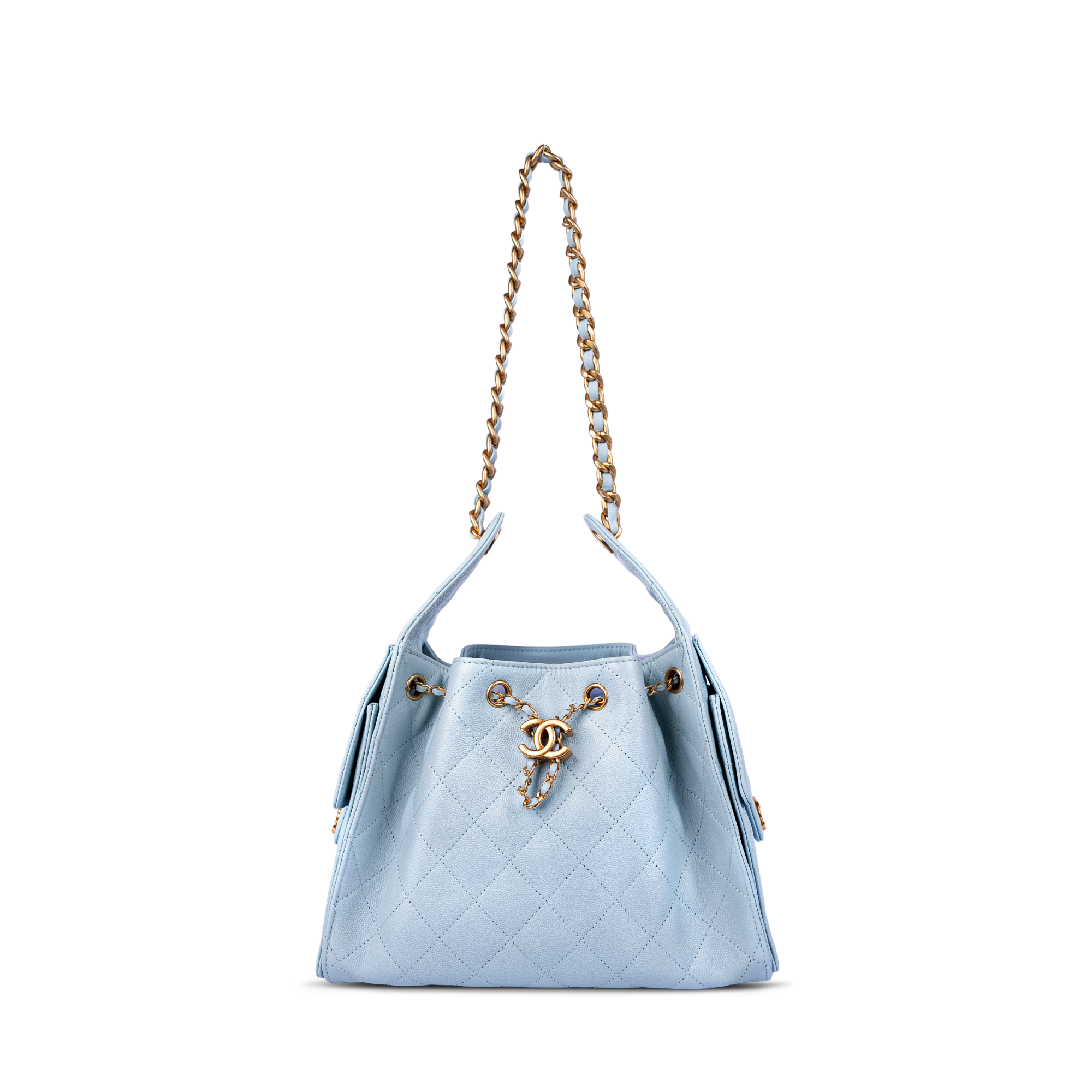 حقيبة شانيل 25 سمول أزرق فاتح