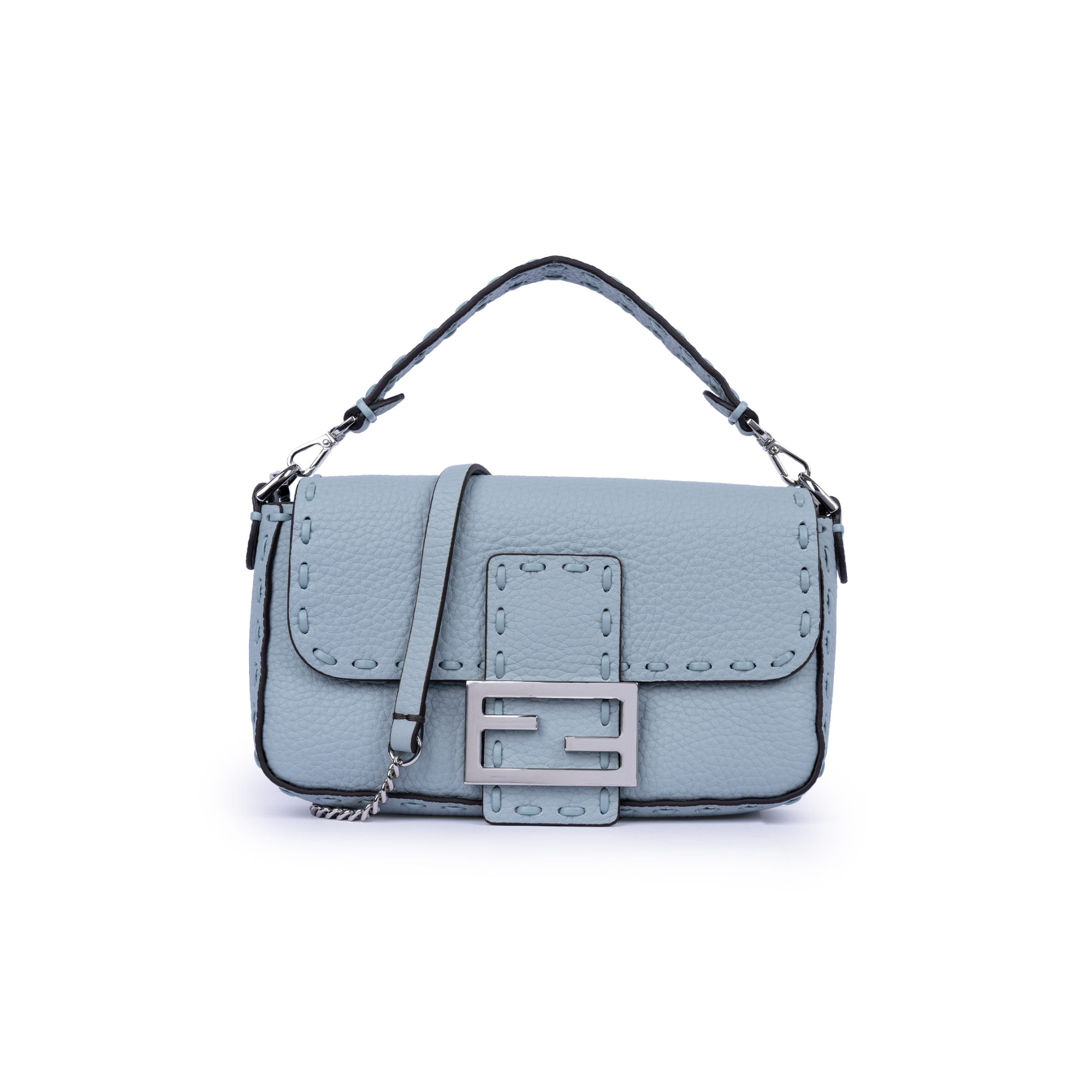 حقيبة فندي باغيت ميني أزرق