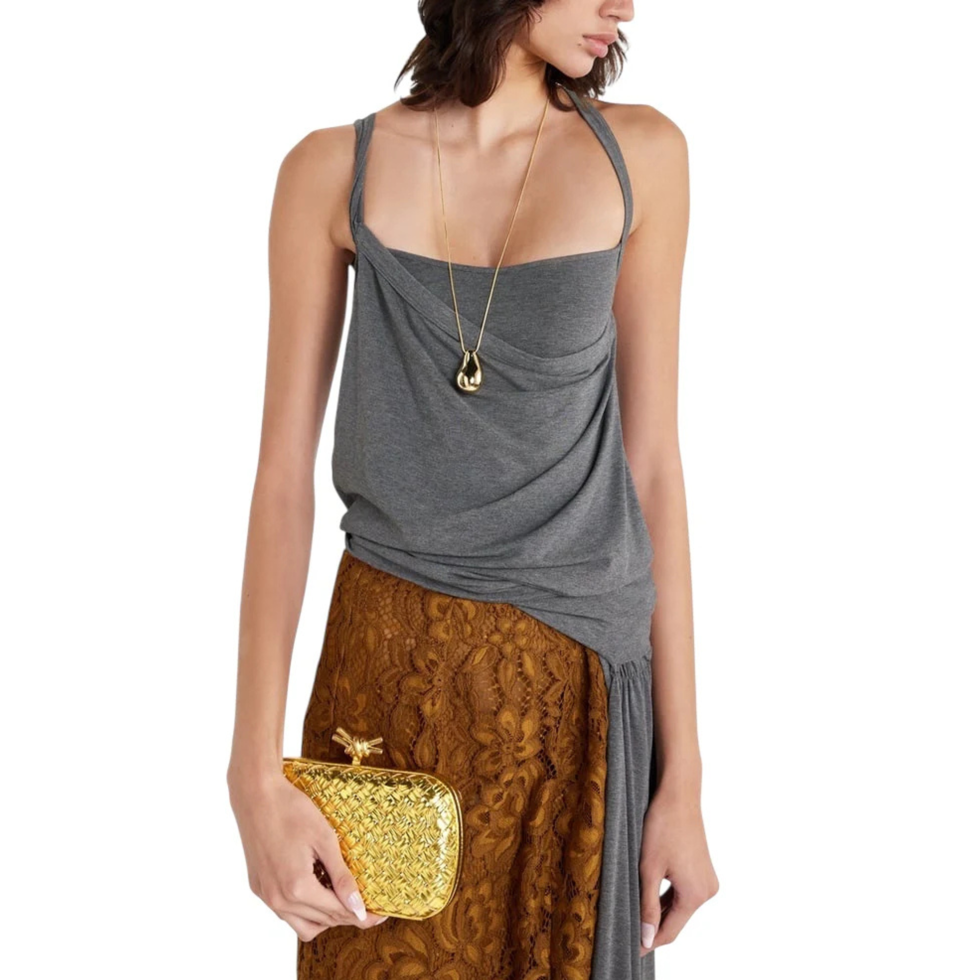 BVG Knot Clutch Gold