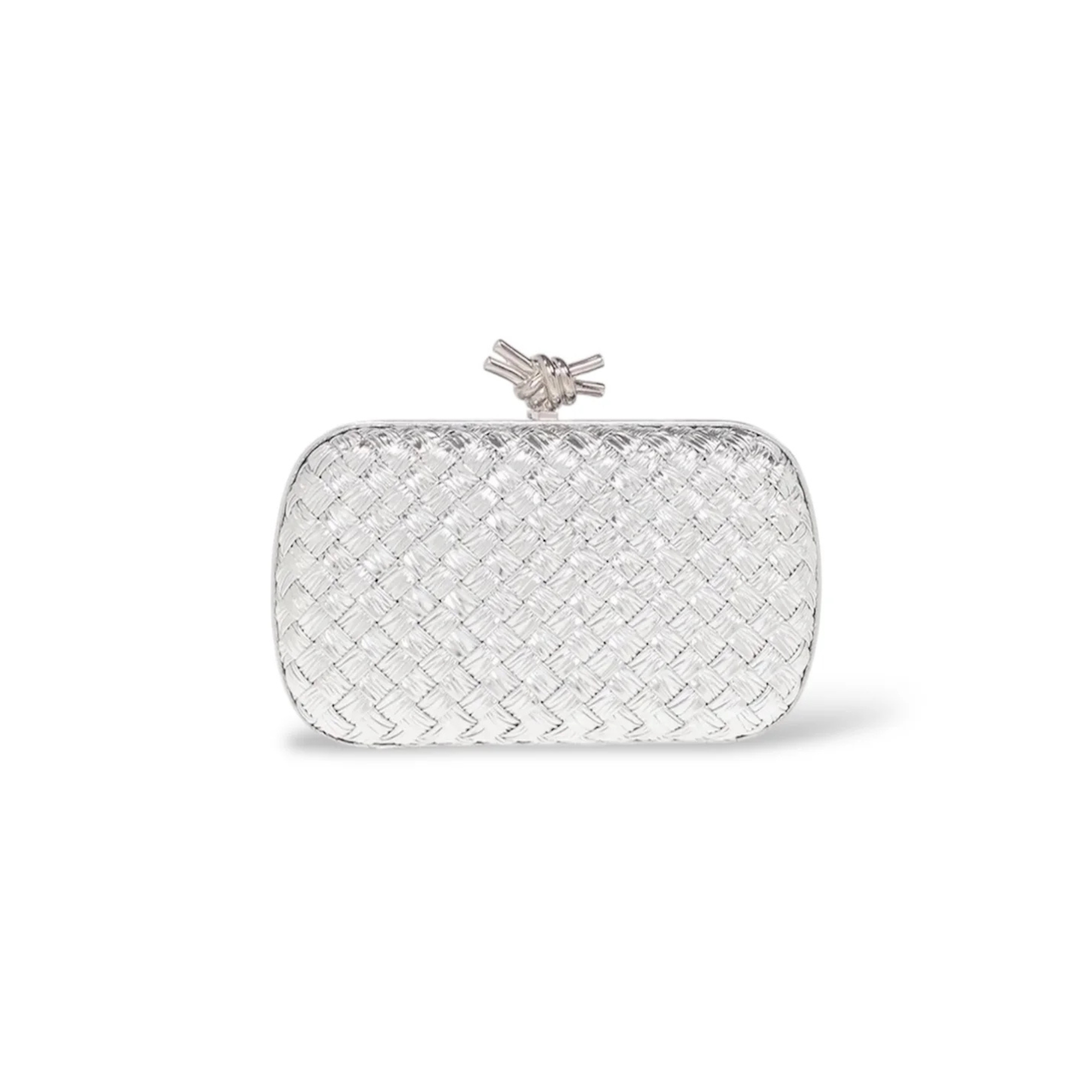 BVG knot Clutch Silver